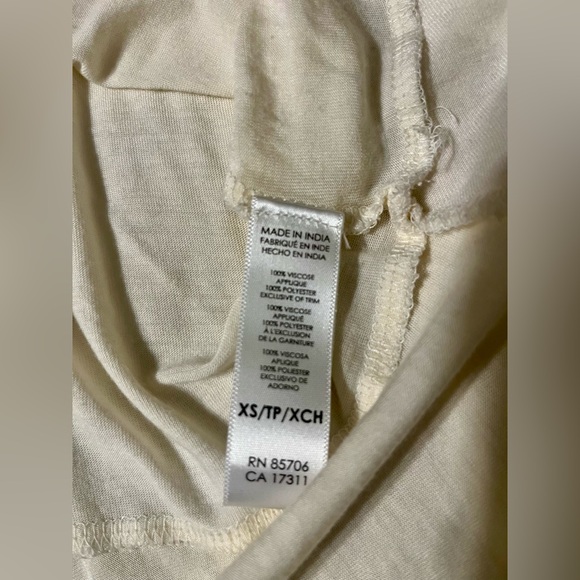 GUC BUFFALO DAVID BITTON Beige Gold Beaded Owl Tank Top, SZ XS - Picture 5 of 5